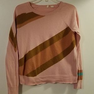ANTHRO MOTH pink sweater